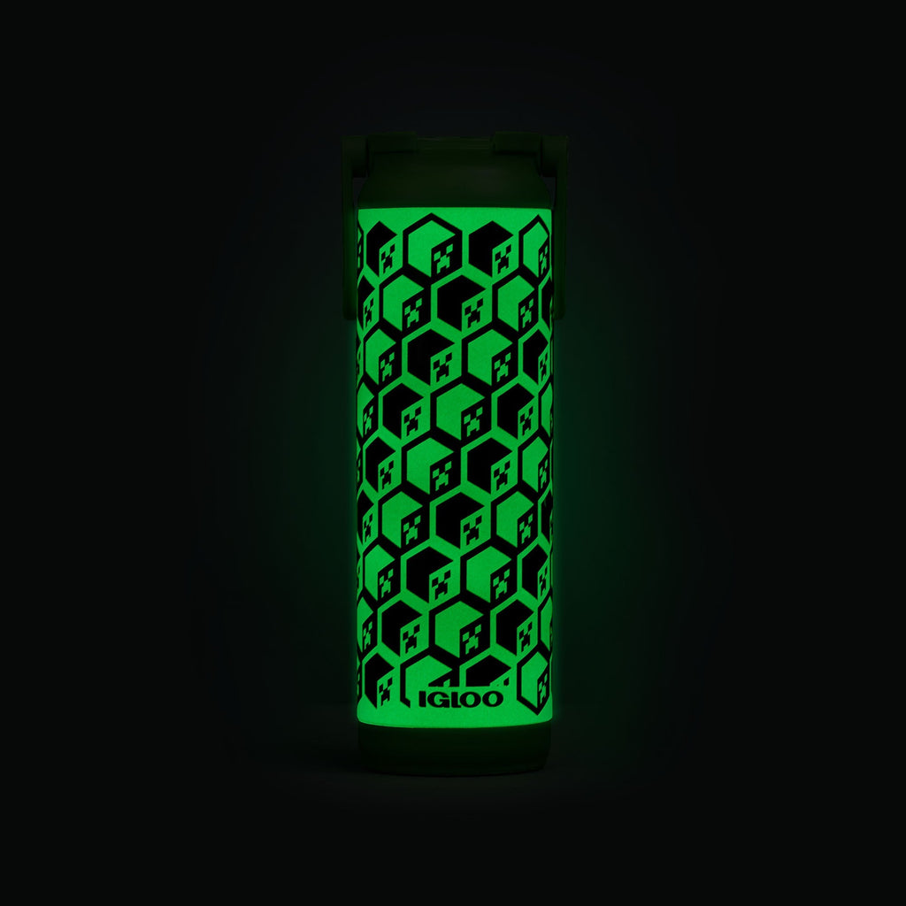 Minecraft Creeper Glow in the Dark 20 Oz Bottle